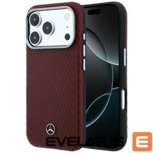Other goods Mercedes-Benz  Mercedes Leather Semi Wrap Wood Effect MagSafe Case for iPhone 17 Pro - Red 