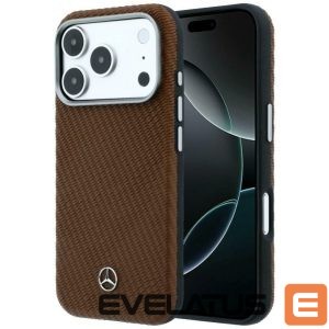 Other goods Mercedes-Benz  Mercedes Leather Semi Wrap Wood Effect MagSafe Case for iPhone 17 Pro Max - Brown 