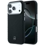Other goods Mercedes-Benz  Mercedes Leather Semi Wrap Wood Effect MagSafe Case for iPhone 17 Pro Max - Black 