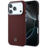 Other goods Mercedes-Benz  Mercedes Leather Semi Wrap Wood Effect MagSafe Case for iPhone 17 Pro Max - Red 