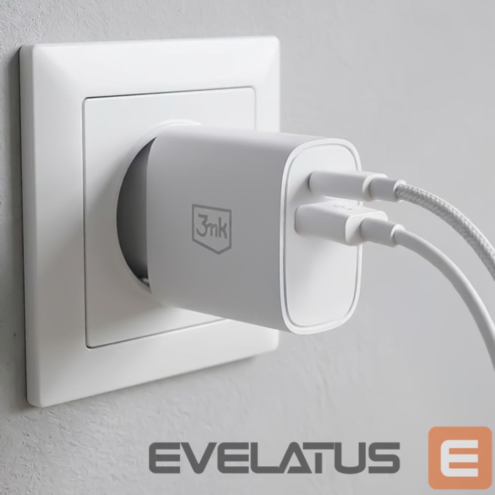 Other goods 3MK 3mk FlowPower 25W 1A1C PD QC4+ Wall Charger - White