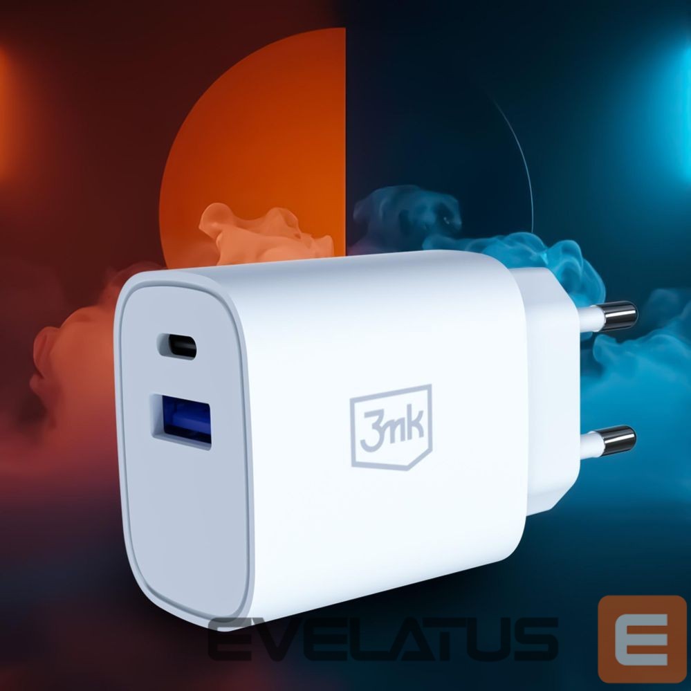 Other goods 3MK 3mk FlowPower 25W 1A1C PD QC4+ Wall Charger - White