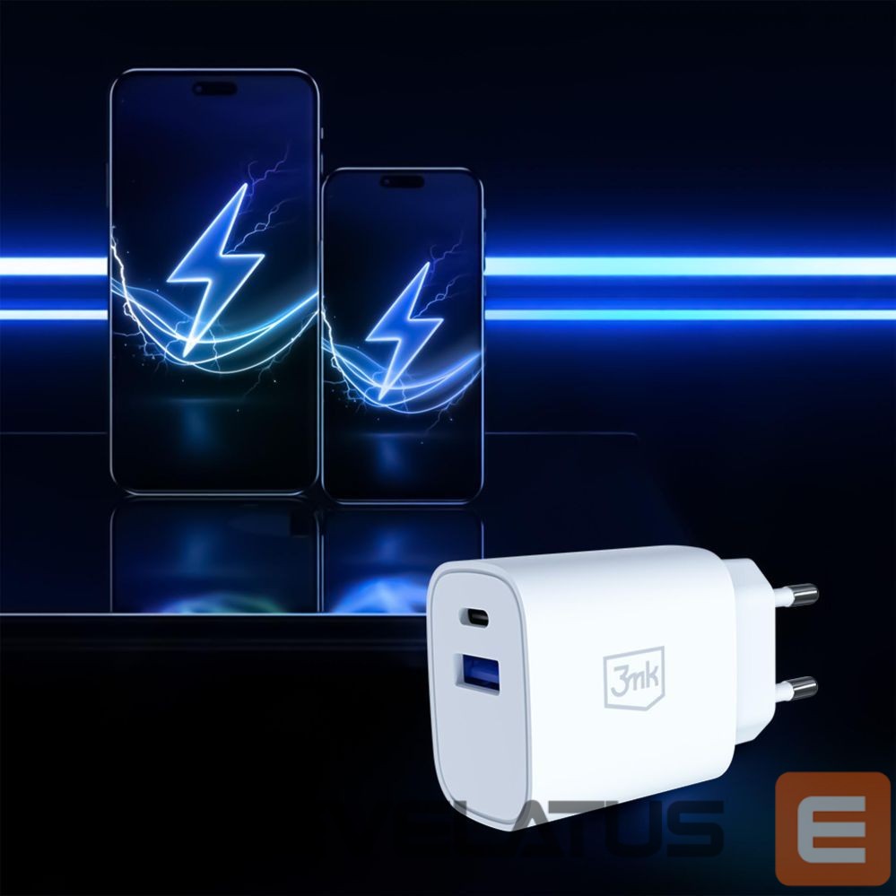 Other goods 3MK 3mk FlowPower 25W 1A1C PD QC4+ Wall Charger - White