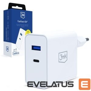 Other goods 3MK  3mk FlowPower 45W 1A1C PD3.0 QC4+ Wall Charger - White 