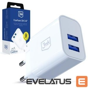 Other goods 3MK  3mk FlowPower 10W 2.4A 2A Wall Charger - White 