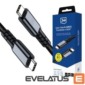 Other goods 3MK  3mk Hyper Cable N-SERIES USB-C / USB-C Thunderbolt 4 2m 48V / 5A 40Gb/s 240W 8K60Hz - black 