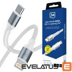 Other goods 3MK  3mk Hyper Cable N-SERIES USB-C / Lightning 2m PD 3.0 9V / 3A 27W - white 