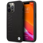 Back panel cover BMW  Etui BMW BMHMP14LSLLBK iPhone 14 Pro 6,1" czarny/black hardcase Signature Logo Imprint Magsafe 