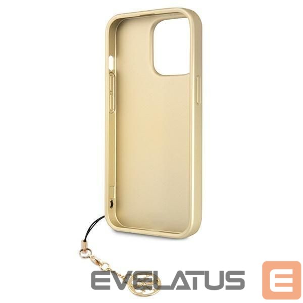 Back panel cover Guess Guess GUHCP13LGF4GBR iPhone 13 Pro / 13 6.1 "brown / brown hardcase 4G Charms Collection