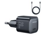 Adapter Joyroom  USB C 20W PD mini charger with USB C cable - Lightning Joyroom JR-TCF02 - black 