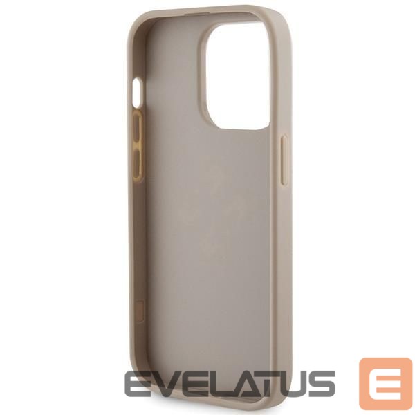 Back panel cover Guess Guess Perforated 4G Glitter case for iPhone 15 Pro - gold