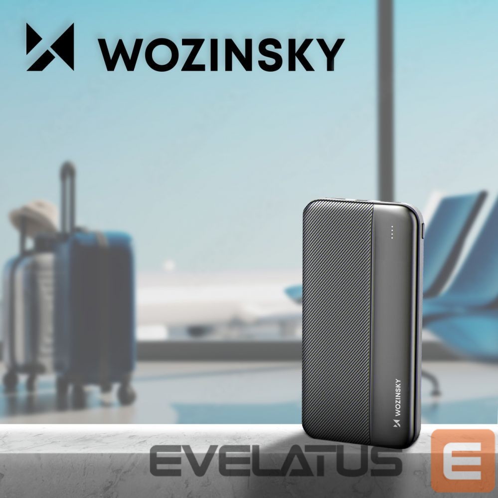 Power bank Wozinsky Wozinsky powerbank Li-Po 10000mAh 2 x USB black (WPBBK1)