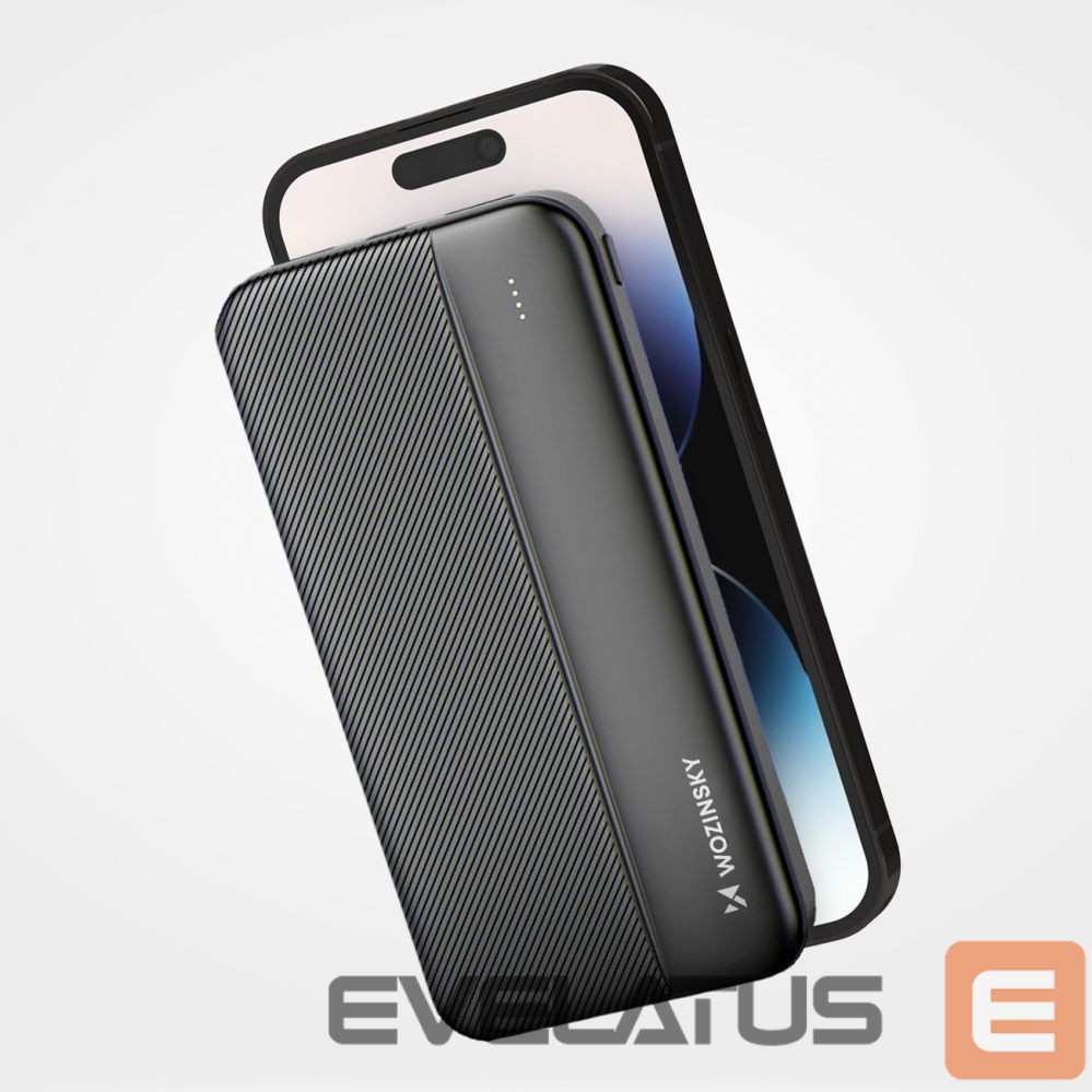Power bank Wozinsky Wozinsky powerbank Li-Po 10000mAh 2 x USB black (WPBBK1)