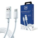 Cable 3MK  3MK Hyper Cable USB-A to USB-C 5A 60W 1.2m biały/white kabel 