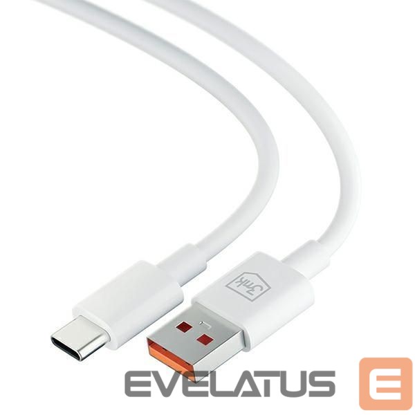 Cable 3MK 3MK Hyper Cable USB-A to USB-C 5A 60W 1.2m biały/white kabel