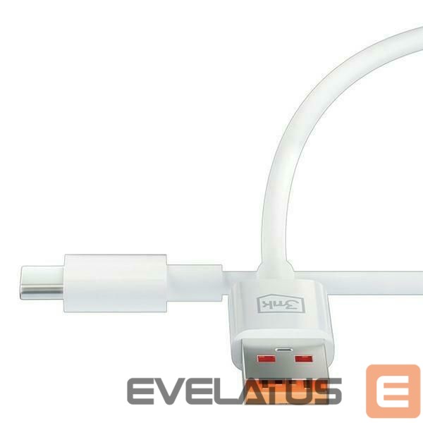 Cable 3MK 3MK Hyper Cable USB-A to USB-C 5A 60W 1.2m biały/white kabel