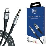 Cable 3MK  3MK Kabel AUX USB-C - Jack 3,5 mm 1m 