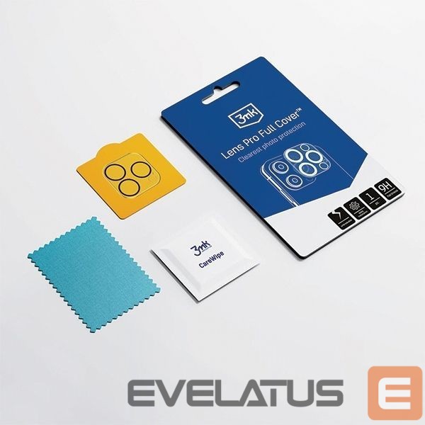 Protective glass 3MK 3MK Lens Pro Full Cover iPhone 14 Pro/14 Pro Max Szkło Hartowane na obiektyw aparatu z ramką montażową 1szt