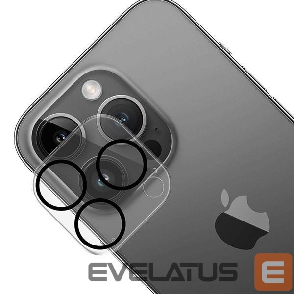 Protective glass 3MK 3MK Lens Pro Full Cover iPhone 14 Pro/14 Pro Max Szkło Hartowane na obiektyw aparatu z ramką montażową 1szt