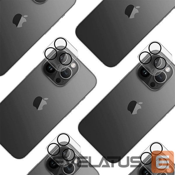 Protective glass 3MK 3MK Lens Pro Full Cover iPhone 14 Pro/14 Pro Max Szkło Hartowane na obiektyw aparatu z ramką montażową 1szt