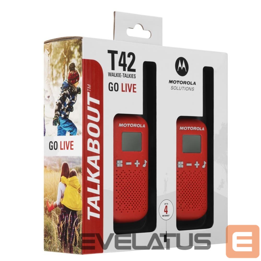 Radios Motorola Motorola Talkabout T42 twin-pack red