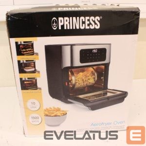 Table grill Princess  SALE OUT.  01.182065.01.001 Aerofryer Oven, Black/Stainless Steel |  Aerofryer Oven | 182065 | Power 1500 W | Capacity 10 L | Black/Stainless Steel | DAMAGED PACKAGING |  | Aerofryer Oven | 182065 | Power 1500 W | Capacity 10 L | Black/Stainless Steel | DAMAGED PACKAGING 