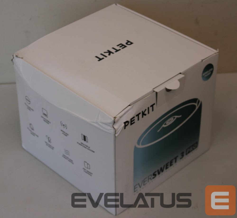 For livestock PETKIT SALE OUT. P4108 Eversweet 3 Pro (Wireless Pump) (W4X) | Smart Pet Drinking Fountain | Eversweet 3 Pro (Wireless Pump) | Capacity 1.35 L | Filtering | Material Stainless Steel, ABS | White | DAMAGED PACKAGING