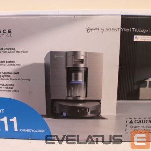 Vacuum cleaner Ecovacs  SALE OUT.  DEEBOT X11 OMNICYCLONE EU Vacuum & mop, Wet&Dry,with new bagless All-in-One OmniCyclone station, Black (with brown shimmer |  Robot Vacuum Cleaner with New Bagless All-in-One OmniCyclone Station | DEEBOT X11 OMNICYCLONE EU | Wet&Dry | 6400 mAh | 19500 Pa | Black | DEMO 