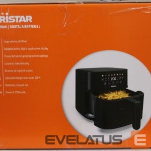 Table grill Tristar  SALE OUT.  FR-9060 Digital Airfryer, 6 L, Digital LED touchscreen, 1700 W, Black |  Digital Airfryer | FR-9060 | Power 1700 W | Capacity 6 L | Black | Hot air technology | DAMAGED PACKAGING 