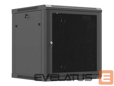 Other goods Lanberg Wall mounted installation cabinet 19"12U 600X600, Black perforated door (Flat pack) |