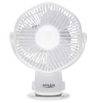 Fan Adler  Rechargeable fan with clip | AD 7335 | Table Fan | 6 W | Diameter 12.7 cm | Number of speeds 3 | Oscillation | White 