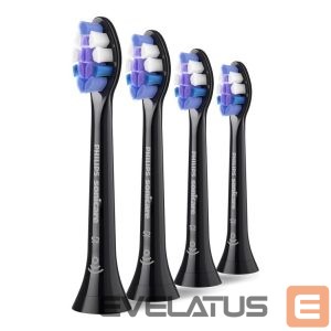 Toothbrush Philips  HX6054/88 Sonicare Sensitive | Replacement brush heads | Heads | For adults | Number of brush heads included 4 | Black 