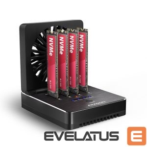 Other Computer Accessory Axagon  ADSA-M2C44 USB4 docking station for 4x M.2 NVMe SSDs with disk cloning function without a PC 