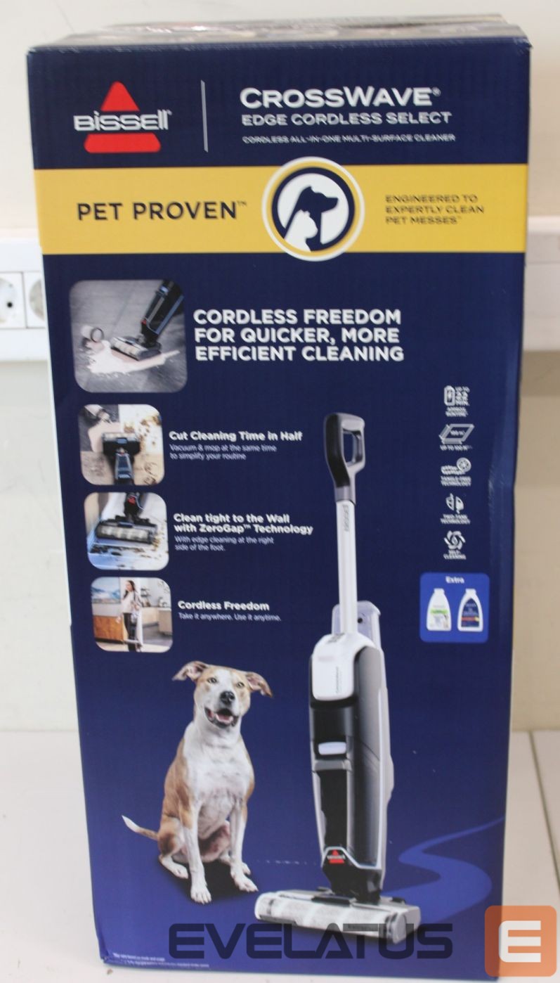 Vacuum cleaner Bissell SALE OUT. Vacuum Cleaner | CrossWave Edge Select | Cordless operating | Washing function | 25.9 V | Black/Warm White/Silver | UNPACKED,MISSING INNER PACKAGING