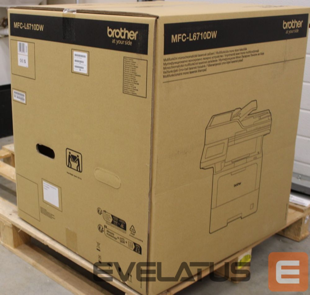 Printer Brother SALE OUT. MFC-L6710DW All-In-One Mono Laser Printer with Fax | All-In-One | MFC-L6710DW | Laser | Mono | Multicunction Printer | A4 | Wi-Fi | Grey | DAMAGED PACKAGING