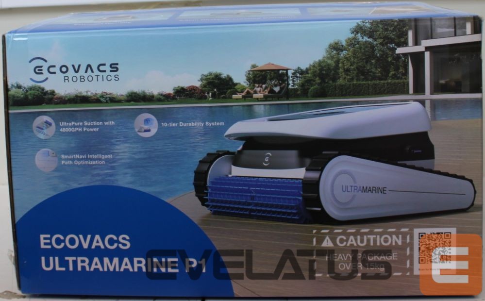 Vacuum cleaner Ecovacs SALE OUT. ULTRAMARINE P1 Robotic Pool Cleaner, 4800 GPH power, SmartNavi, White/Blue | ULTRAMARINE P1 | Robotic Pool Cleaner | Operating time (max) 180 min | Wet | Li-ion | 4600 mAh | White/Blue | DEMO