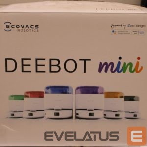 Vacuum cleaner Ecovacs  SALE OUT.  DEEBOT mini Vacuum cleaner, Robot, Wet&Dry, ZeroTangle Technology, Agile Navigation, White/Blue + Auto-empty station |  Robotic Vacuum Cleaner | DEEBOT mini BLUE | Wet&Dry | Li-ion | 3200 mAh | Dust capacity 1.8 L | 8000 Pa | White/Blue | SCRATCHED ITEM, DAMAGED CHARGING STATION BODY 