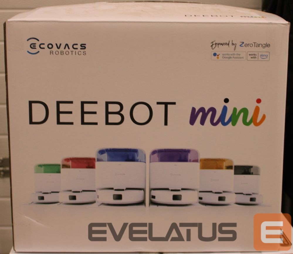 Vacuum cleaner Ecovacs SALE OUT. DEEBOT mini Vacuum cleaner, Robot, Wet&Dry, ZeroTangle Technology, Agile Navigation, White/Blue + Auto-empty station | Robotic Vacuum Cleaner | DEEBOT mini BLUE | Wet&Dry | Li-ion | 3200 mAh | Dust capacity 1.8 L | 8000 Pa | White/Blue | SCRATCHED ITEM, DAMAGED CHARGING STATION BODY