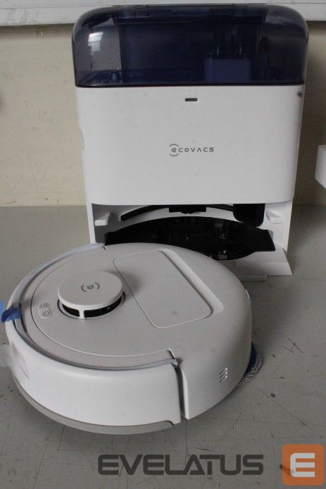 Vacuum cleaner Ecovacs SALE OUT. DEEBOT mini Vacuum cleaner, Robot, Wet&Dry, ZeroTangle Technology, Agile Navigation, White/Blue + Auto-empty station | Robotic Vacuum Cleaner | DEEBOT mini BLUE | Wet&Dry | Li-ion | 3200 mAh | Dust capacity 1.8 L | 8000 Pa | White/Blue | DAMAGED PACKAGING, UNPACKED