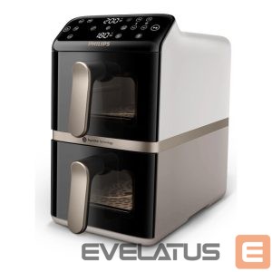 Table grill Philips  Airfryer, Dual Basket | NA462/80 4000 Series | Capacity 10 L | Power 2750 W | RapidAir | Silk White/Beige 