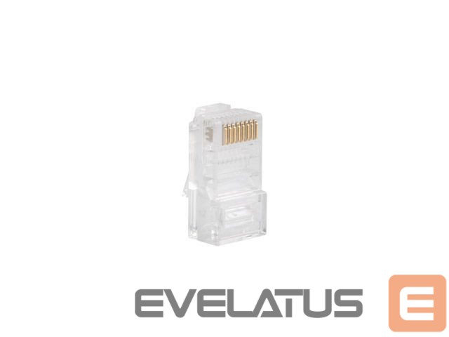Converter Lanberg Plug RJ45 CAT.5E UTP plug 8P8C, 100 pcs | PLU-5000 | Transparent