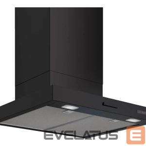 Built-in cooker hood Bosch  DWB65CC60 Wall-mounted Extractor Hood, B, Width 60 cm, Max extraction power in intensive mode 594 m3/h, Matte Black | 