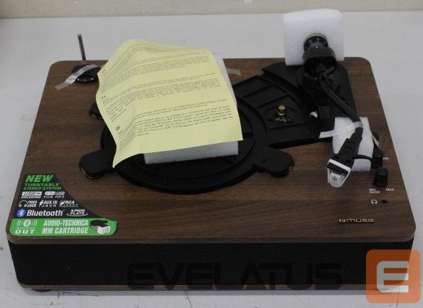 Speakers Muse SALE OUT. MT-107 BTO Turntable Stereo System, Black/Brown | Turntable Stereo System with Bluetooth Out | MT-107 BTO | Warranty 24 month(s) | 2x5 W | Bluetooth | Black/Brown | DAMAGED PACKAGING AND ITEM BODY