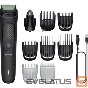 Plaukų kirpimo mašinėlė Philips  Hair trimmer | MG3946/15 Series 3000 | Cordless | Number of length steps 12 | Black 