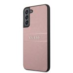 Back panel cover Guess Samsung Samsung S22 Plus PU Leather Saffiano Case Pink