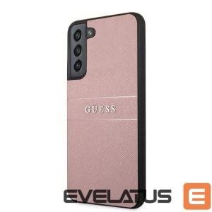 Back panel cover Guess Samsung Samsung S22 Plus PU Leather Saffiano Case Pink