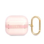 Headphone case Guess Apple Airpods 3 TPU Printed Stripe Case Pink
