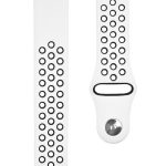 Strap Tactical  20mm Double Silicone Watch Band White Black