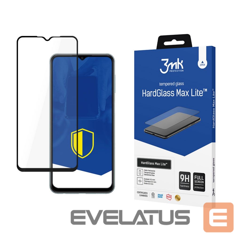 Protective glass 3MK Samsung Galaxy M23 5G Black - HardGlass Max Lite