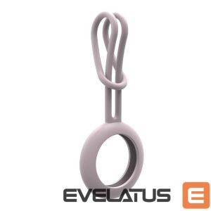 Smart tag accessories iLike  AirTag Silicone Keychain Loop Case Pink